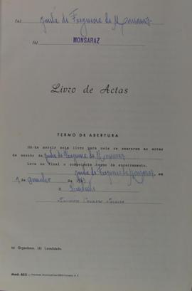 Actas das sess&otilde;es da Junta de Freguesia