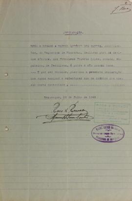 Correspond&ecirc;ncia recebida