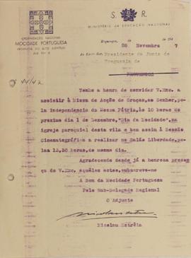 Correspond&ecirc;ncia recebida