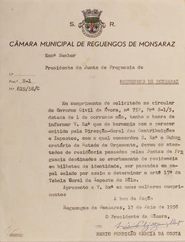 Correspond&ecirc;ncia recebida