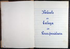 Registo do protocolo da correspond&ecirc;ncia