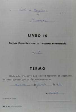 Conta corrente com as despesas orçamentais